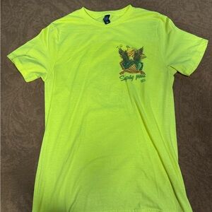 Bright Yellow Graphic T-Shirt